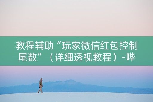 教程辅助“玩家微信红包控制尾数”（详细透视教程）-哔哩哔哩