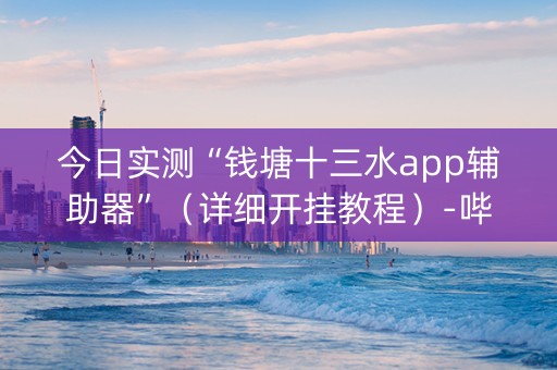 今日实测“钱塘十三水app辅助器”（详细开挂教程）-哔哩哔哩