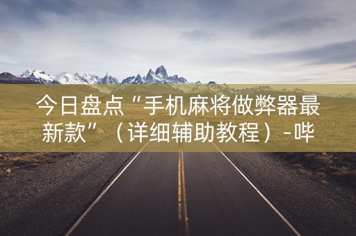 今日盘点“手机麻将做弊器最新款”（详细辅助教程）-哔哩哔哩
