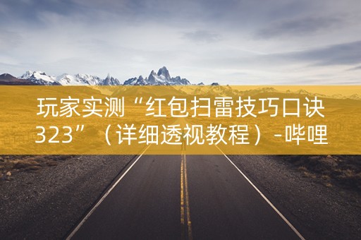 玩家实测“红包扫雷技巧口诀323”（详细透视教程）-哔哩哔哩