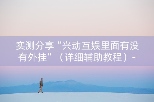 实测分享“兴动互娱里面有没有外挂”（详细辅助教程）-哔哩哔哩