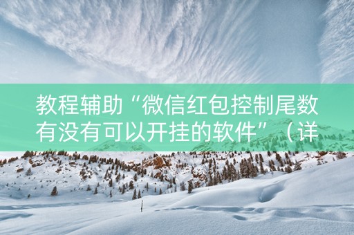 教程辅助“微信红包控制尾数有没有可以开挂的软件”（详细透视教程）-哔哩哔哩
