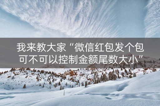 我来教大家“微信红包发个包可不可以控制金额尾数大小”（详细透视教程）-哔哩哔哩