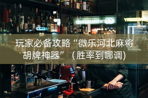 玩家必备攻略“微乐河北麻将胡牌神器”（胜率到哪调)