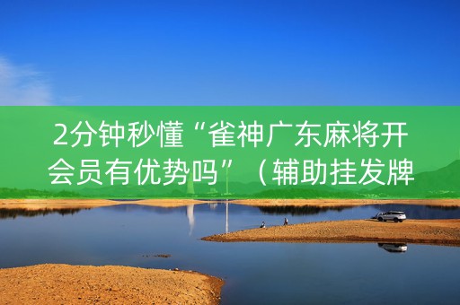 2分钟秒懂“雀神广东麻将开会员有优势吗”（辅助挂发牌规律)