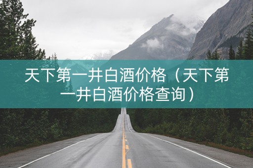 天下第一井白酒价格（天下第一井白酒价格查询）