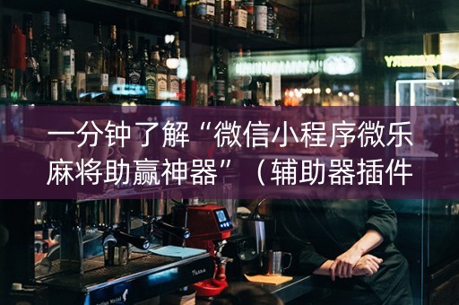 一分钟了解“微信小程序微乐麻将助赢神器”（辅助器插件)
