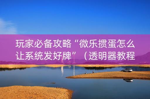 玩家必备攻略“微乐掼蛋怎么让系统发好牌”（透明器教程)
