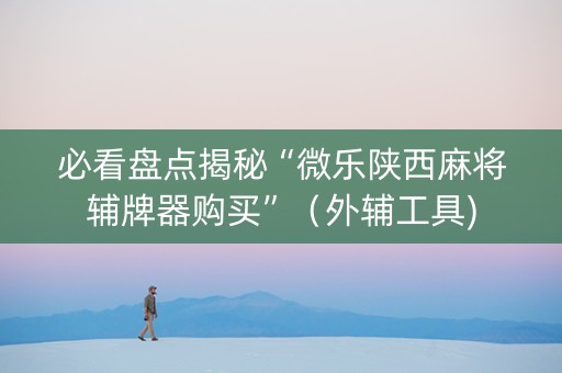 必看盘点揭秘“微乐陕西麻将辅牌器购买”（外辅工具)