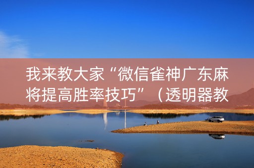 我来教大家“微信雀神广东麻将提高胜率技巧”（透明器教程)
