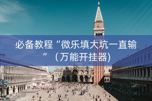 必备教程“微乐填大坑一直输”（万能开挂器)