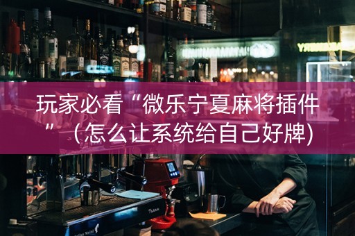玩家必看“微乐宁夏麻将插件”（怎么让系统给自己好牌)