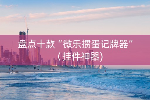 盘点十款“微乐掼蛋记牌器”（挂件神器)