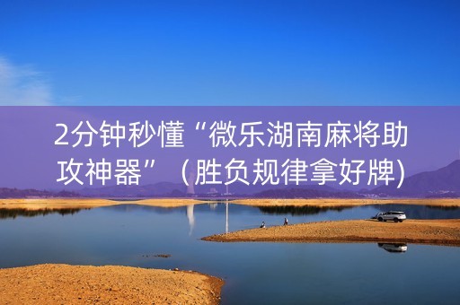 2分钟秒懂“微乐湖南麻将助攻神器”（胜负规律拿好牌)