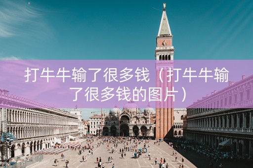 打牛牛输了很多钱（打牛牛输了很多钱的图片）