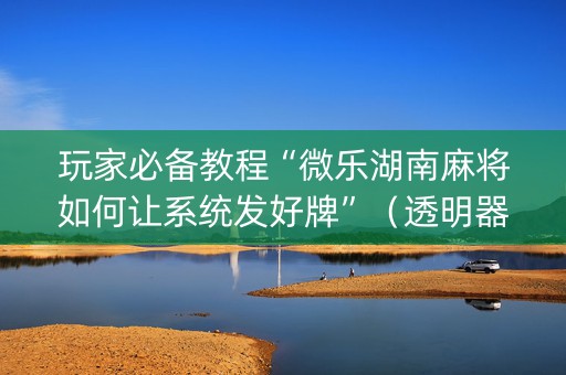 玩家必备教程“微乐湖南麻将如何让系统发好牌”（透明器教程)