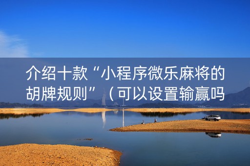 介绍十款“小程序微乐麻将的胡牌规则”（可以设置输赢吗)