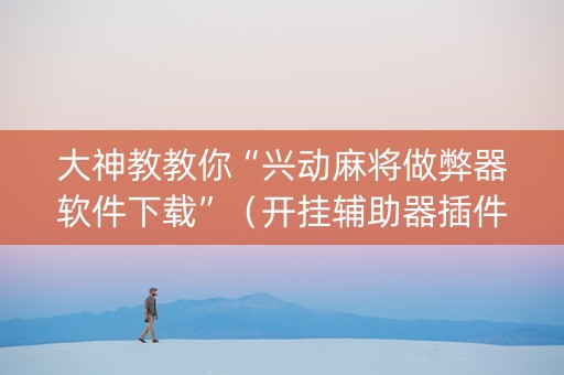 大神教教你“兴动麻将做弊器软件下载”（开挂辅助器插件)