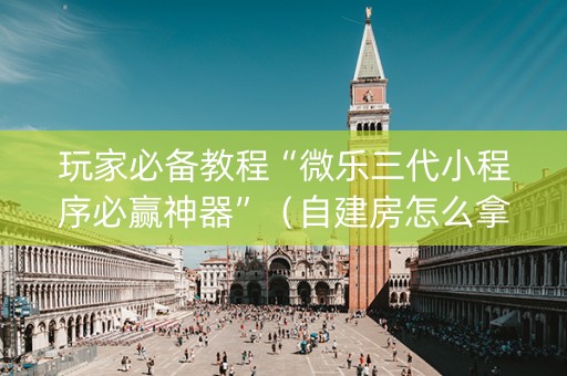 玩家必备教程“微乐三代小程序必赢神器”（自建房怎么拿好牌)