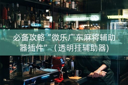 必备攻略“微乐广东麻将辅助器插件”（透明挂辅助器)