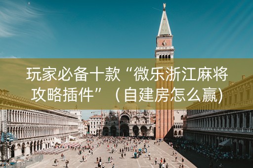 玩家必备十款“微乐浙江麻将攻略插件”（自建房怎么赢)