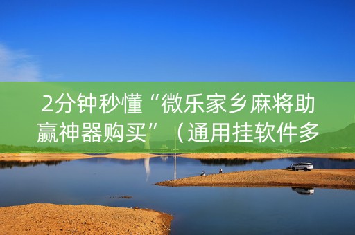 2分钟秒懂“微乐家乡麻将助赢神器购买”（通用挂软件多少钱)