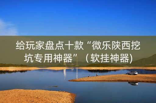 给玩家盘点十款“微乐陕西挖坑专用神器”（软挂神器)