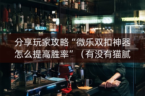 分享玩家攻略“微乐双扣神器怎么提高胜率”（有没有猫腻)