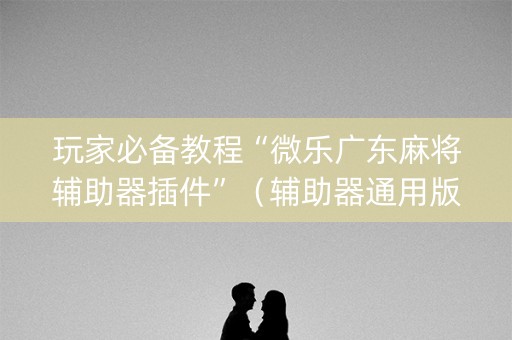 玩家必备教程“微乐广东麻将辅助器插件”（辅助器通用版)