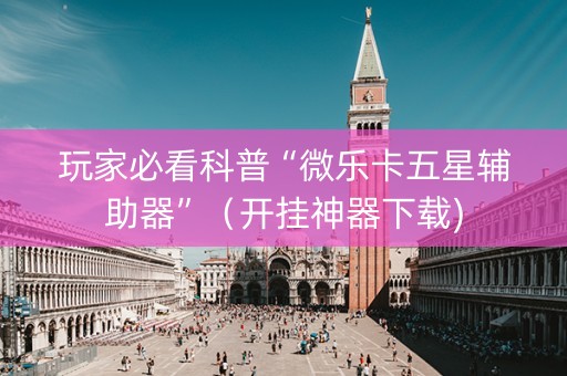 玩家必看科普“微乐卡五星辅助器”（开挂神器下载)