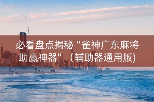 必看盘点揭秘“雀神广东麻将助赢神器”（辅助器通用版)