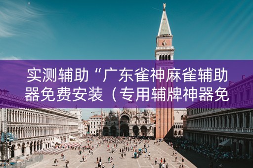 实测辅助“广东雀神麻雀辅助器免费安装（专用辅牌神器免安装）