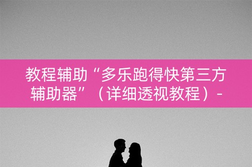 教程辅助“多乐跑得快第三方辅助器”（详细透视教程）-哔哩哔哩