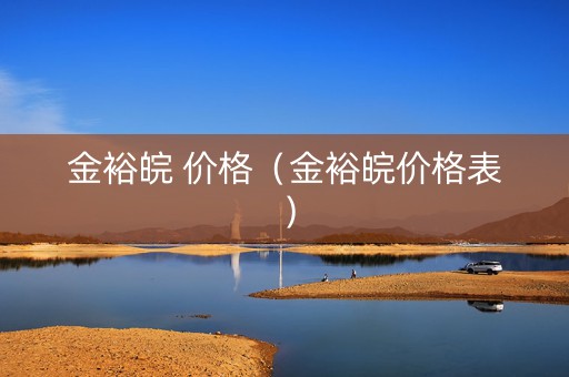 金裕皖 价格（金裕皖价格表）