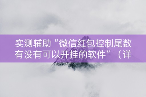 实测辅助“微信红包控制尾数有没有可以开挂的软件”（详细透视教程）-哔哩哔哩