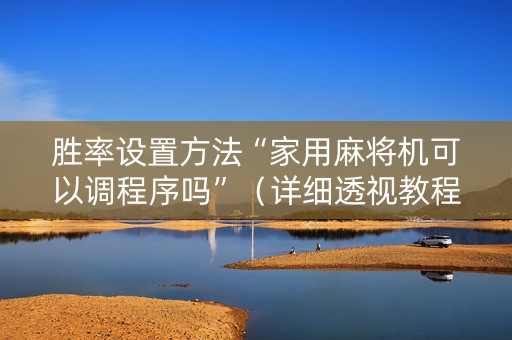胜率设置方法“家用麻将机可以调程序吗”（详细透视教程）-哔哩哔哩