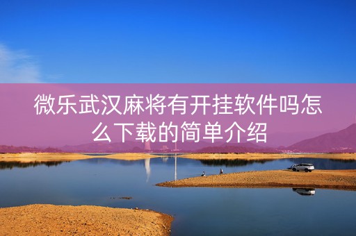 微乐武汉麻将有开挂软件吗怎么下载的简单介绍