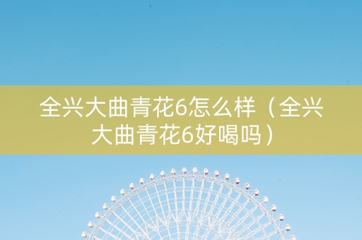 全兴大曲青花6怎么样（全兴大曲青花6好喝吗）