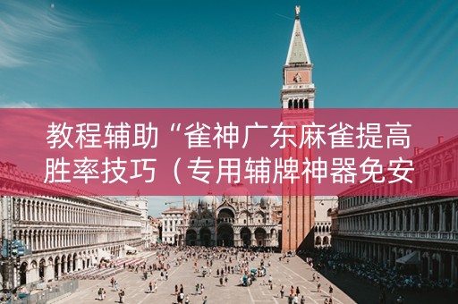 教程辅助“雀神广东麻雀提高胜率技巧（专用辅牌神器免安装）