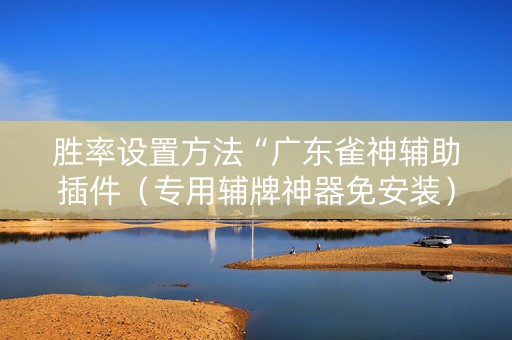 胜率设置方法“广东雀神辅助插件（专用辅牌神器免安装）