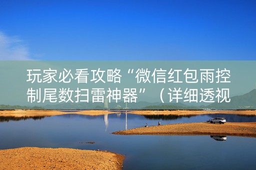 玩家必看攻略“微信红包雨控制尾数扫雷神器”（详细透视教程）-哔哩哔哩
