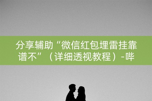 分享辅助“微信红包埋雷挂靠谱不”（详细透视教程）-哔哩哔哩