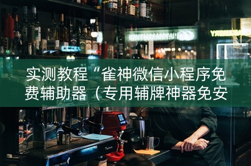 实测教程“雀神微信小程序免费辅助器（专用辅牌神器免安装）
