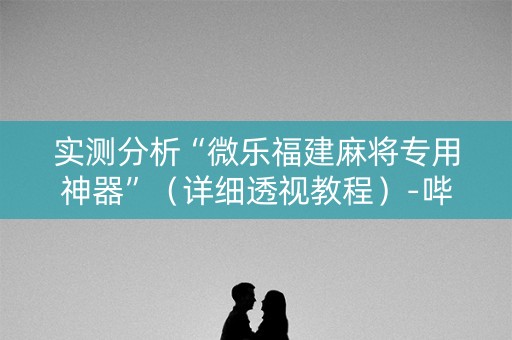 实测分析“微乐福建麻将专用神器”（详细透视教程）-哔哩哔哩