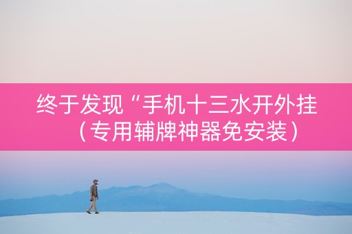 终于发现“手机十三水开外挂（专用辅牌神器免安装）