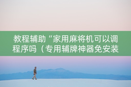 教程辅助“家用麻将机可以调程序吗（专用辅牌神器免安装）