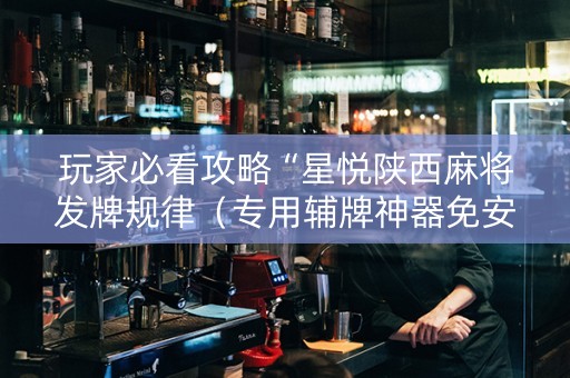 玩家必看攻略“星悦陕西麻将发牌规律（专用辅牌神器免安装）