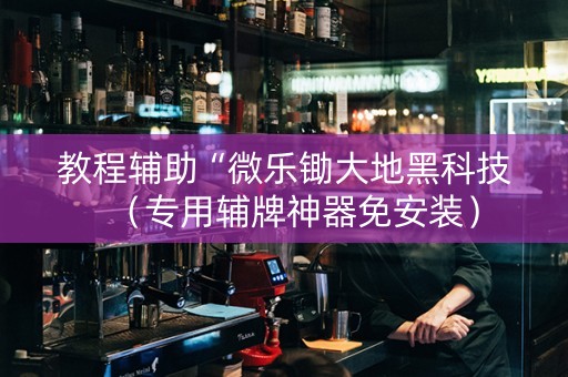 教程辅助“微乐锄大地黑科技（专用辅牌神器免安装）