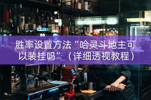胜率设置方法“哈灵斗地主可以装挂吗”（详细透视教程）-哔哩哔哩