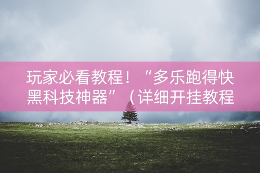 玩家必看教程！“多乐跑得快黑科技神器”（详细开挂教程）-哔哩哔哩